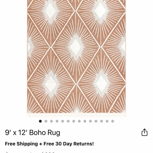 Geometric Pattern Area Rug - Picture 5 of 6